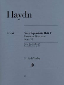 Haydn: String Quartets Volume 5 Opus 33 (Russian Quartets) published by Henle
