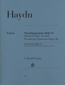 Haydn: String Quartets Volume 6 Opus 42 & 50 (Prussian Quartets) published by Henle