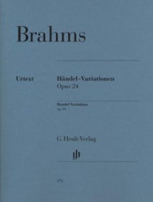 Brahms: Handel Variations Opus 24 for Piano published by Henle