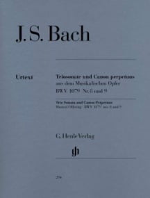 Bach: Trio Sonata and Canon Perpetuus published by Henle