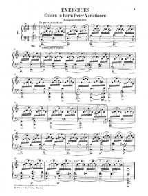 Schumann: Exercices - Studies in form of free Variations on a Theme by Beethoven for Piano published by Henle