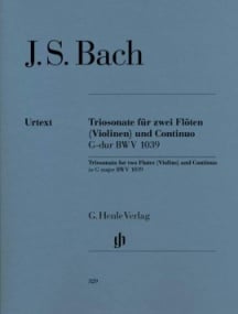 Bach: Trio Sonata In G BWV 1039 published by Henle