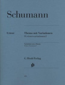 Schumann:Variations on a Theme in Eb major (Ghost Variations) for Piano published by Henle