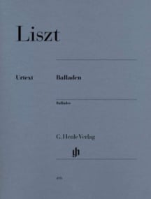 Liszt: Ballads for Piano published by Henle Urtext