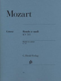 Mozart: Rondo in A minor K511 for Piano published by Henle