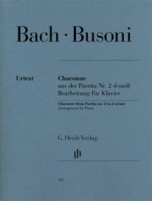 Bach/Busoni: Chaconne from Partita no. 2  for Piano published by Henle