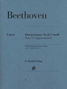 Beethoven: Sonata in F Minor Opus 57 (Appassionata) for Piano published by Henle