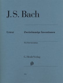 Bach: Two part Inventions  BWV 772-786 for Piano published by Henle