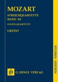 Mozart: String Quartets Volume 3 (Study Score) published by Henle
