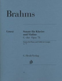 Brahms: Sonata in G Opus 78 for Violin published by Henle