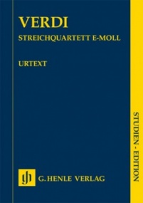 Verdi: String Quartet E minor (Study Score) published by Henle