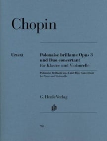 Chopin: Polonaise Brillante Opus 3 and Duo Concertant for Cello published by Henle