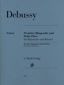 Debussy: Premire Rhapsodie and Petite Pice for Clarinet published by Henle