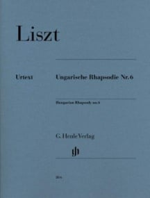 Liszt: Hungarian Rhapsody Number 6 for Piano published by Henle
