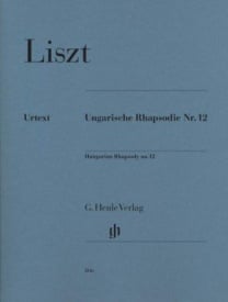 Liszt: Hungarian Rhapsody Number 12 for Piano published by Henle