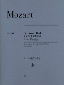 Mozart: Serenade Gran Partita Bb Major published by Henle