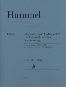 Hummel: Potpourri (Fantasie) Opus 94 for Viola published by Henle