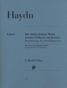 Haydn: Seven Last Words of Christ for String Quartet Hob. XX/1B published by Henle