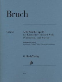 Bruch: 8 Pieces Opus 83 published by Henle