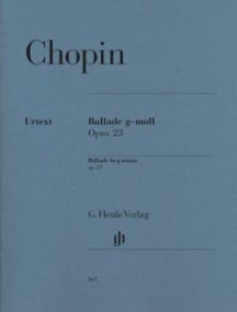 Chopin: Ballade in G Minor Opus 23 for Piano published by Henle
