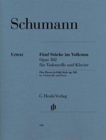 Schumann: Five pieces in Folk Style Opus 102 for Cello published by Henle