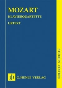 Mozart: Piano Quartets (Study Score) published by Henle