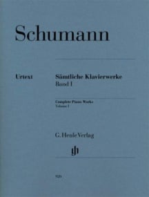 Schumann: Complete Piano Works Volume 1 published by Henle