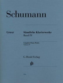 Schumann: Complete Piano Works Volume 4 published by Henle
