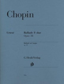 Chopin: Ballade in F Major Opus 38 for Piano published by Henle