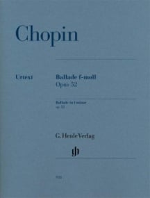 Chopin: Ballade in F Minor Opus 52 for Piano published by Henle