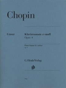 Chopin: Sonata in C Minor Opus 4 for Piano published by Henle
