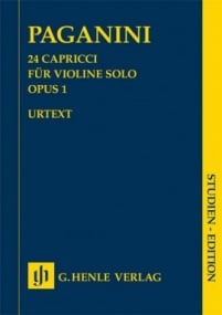 Paganini: 24 Capricci (Study Score) published by Henle