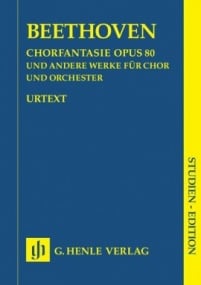 Beethoven: Chorus Fantasy in c minor and other works (Study Score) published by Henle