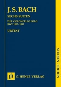 Bach: Six Suites for Cello BWV1007-1012 (Study Score) published by Henle