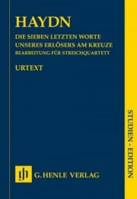 Haydn: Seven Last Words of Christ (Study Score) published by Henle - Quartet Version