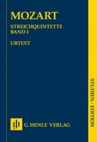 Mozart: String Quintets Volume 1 (Study Score) published by Henle