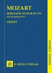Mozart: Serenade Eb major K375 (Study Score) published by Henle (Octet Version)