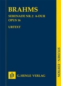 Brahms: Serenade no. 2 Opus 16 (Study Score) published by Henle