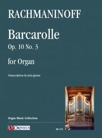 Rachmaninoff: Barcarolle Opus 10 No 3 for Organ published by UT Orpheus