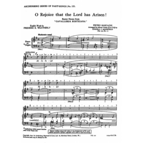 Mascagni: O Rejoice That The Lord Has Arisen SATB published by IMP