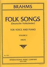 Brahms: 42 Folk Songs Volume 2 High Voice published by IMC