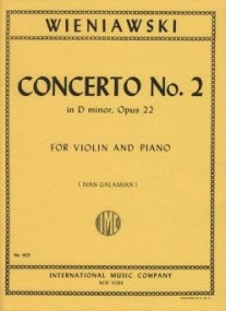 Wieniawski: Concerto Number 2 in D Minor for Violin published by IMC