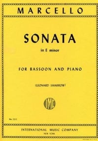 Marcello: Sonata in E Minor for Bassoon published by IMC