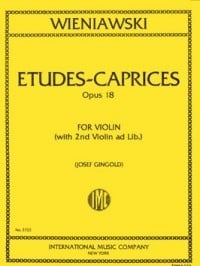 Wieniawski: 6 Etudes-Caprices Opus 18 for Violin published by IMC