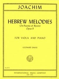 Joachim: Hebrew Melodies for Viola published by IMC