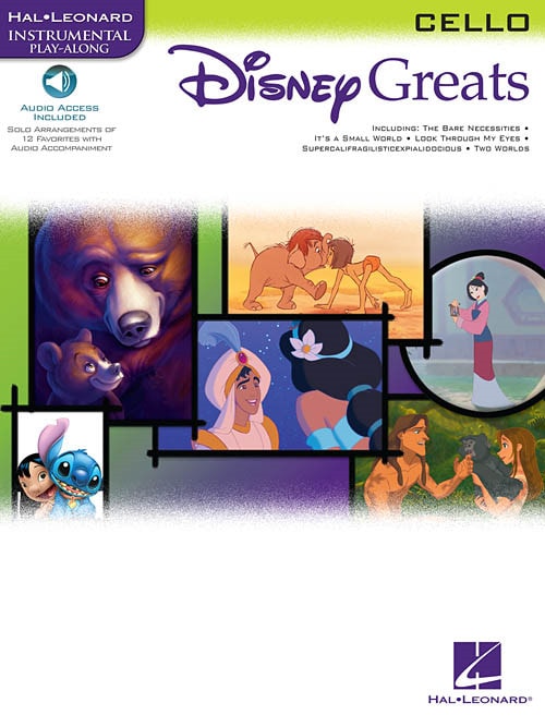 Disney Greats - Cello published by Hal Leonard (Book/Online Audio)