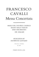 Cavalli: Messa Concertata published by Faber - Vocal Score