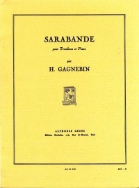 Gagnebin: Sarabande for Trombone published by Leduc