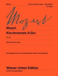 Mozart: Sonata in K331 (Alla Turca) for Piano published by Wiener Urtext