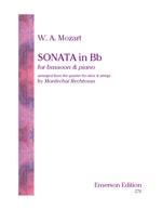 Mozart: Sonata in Bb K370 (From the Oboe Quartet) for Bassoon published by Emerson